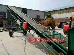 寧夏裝車皮帶機、8米長移動升降皮帶輸送機報價/圖片